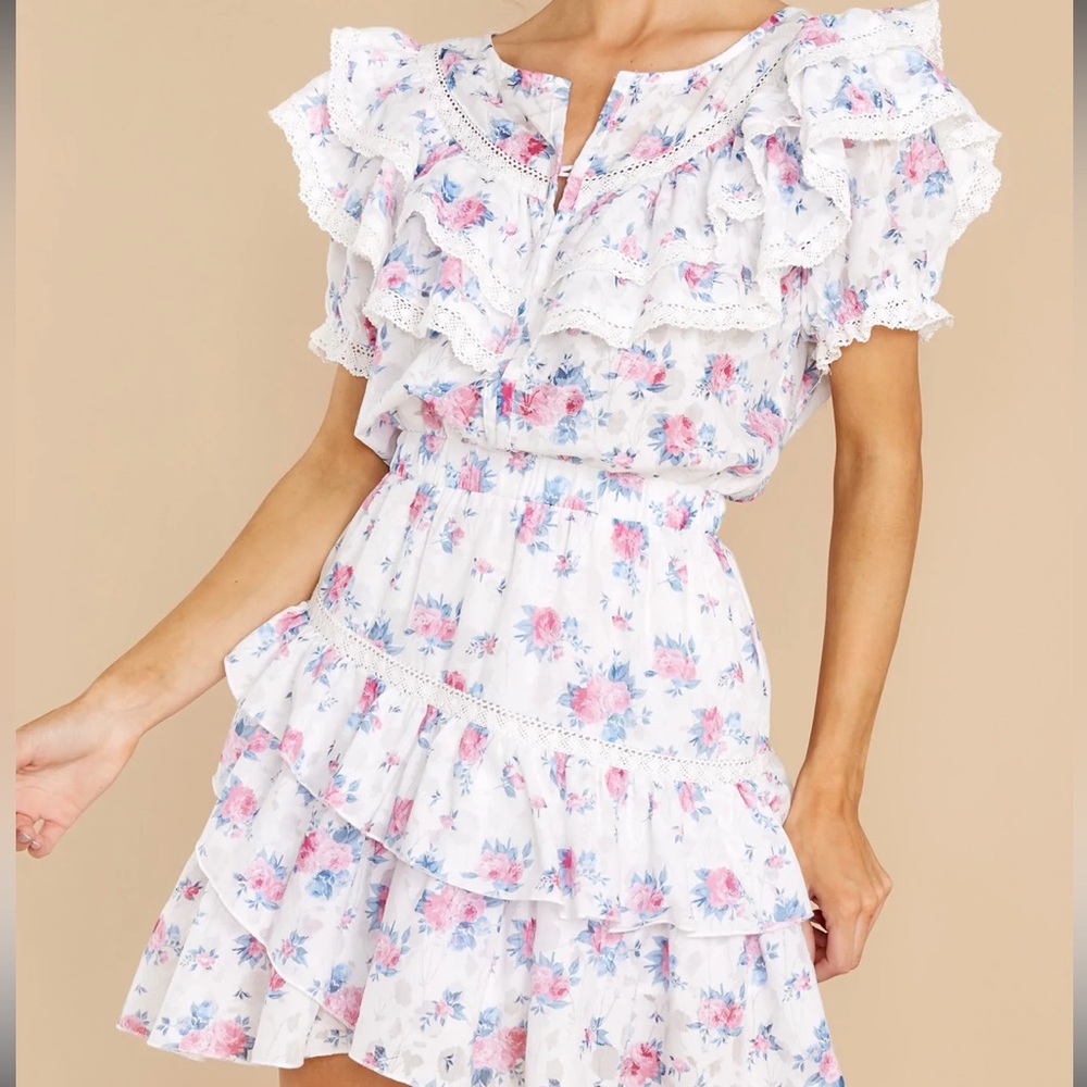 Lovely Dream Pink Floral Print Dress